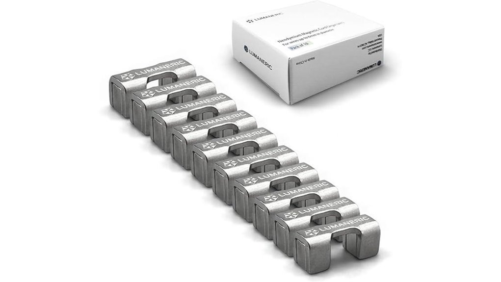 ten neodymium cord holders