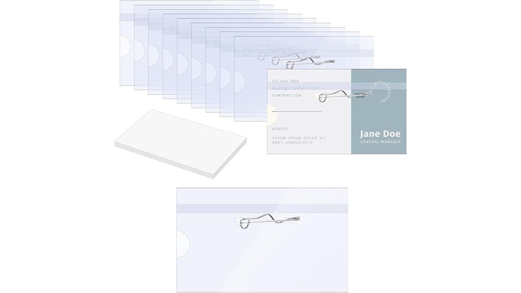 ten pack labeled pin holders
