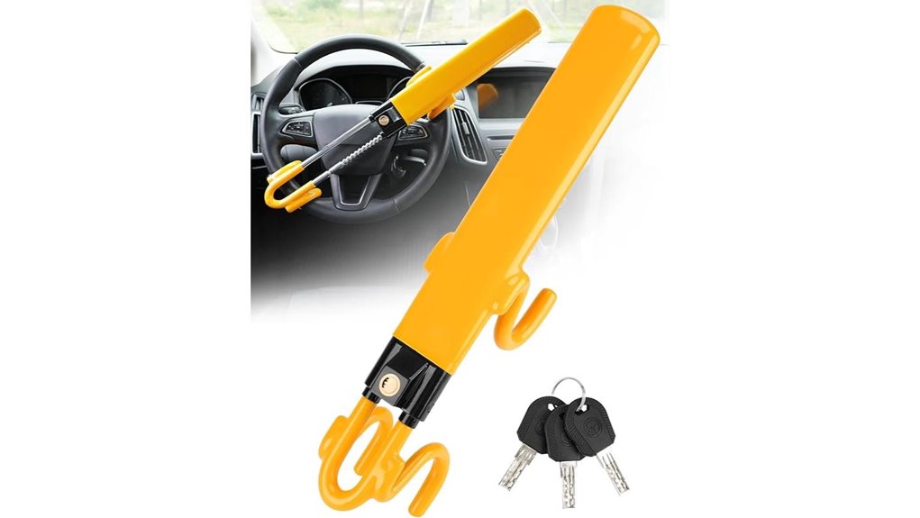 tevlaphee wheel lock heavy duty antitheft