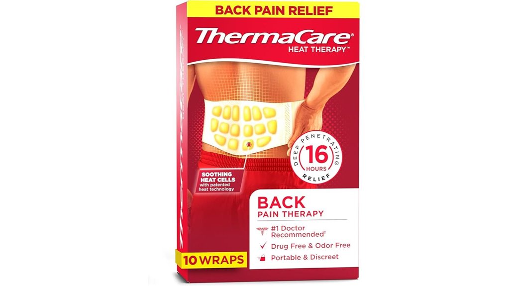thermacare heatwraps back hip