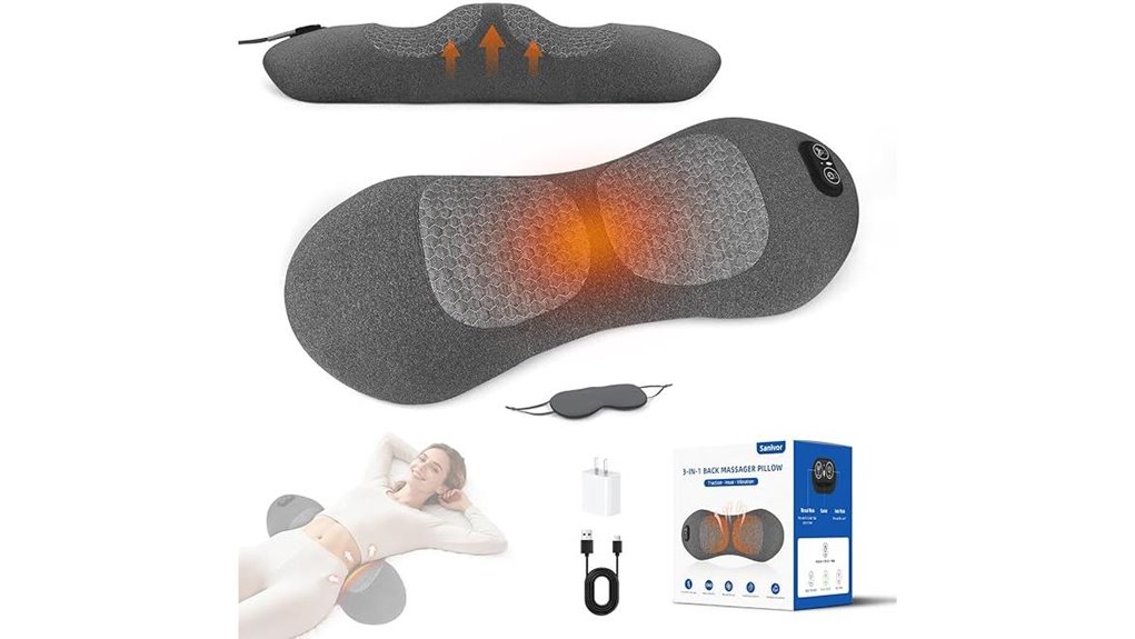 three in one lumbar massage pillow