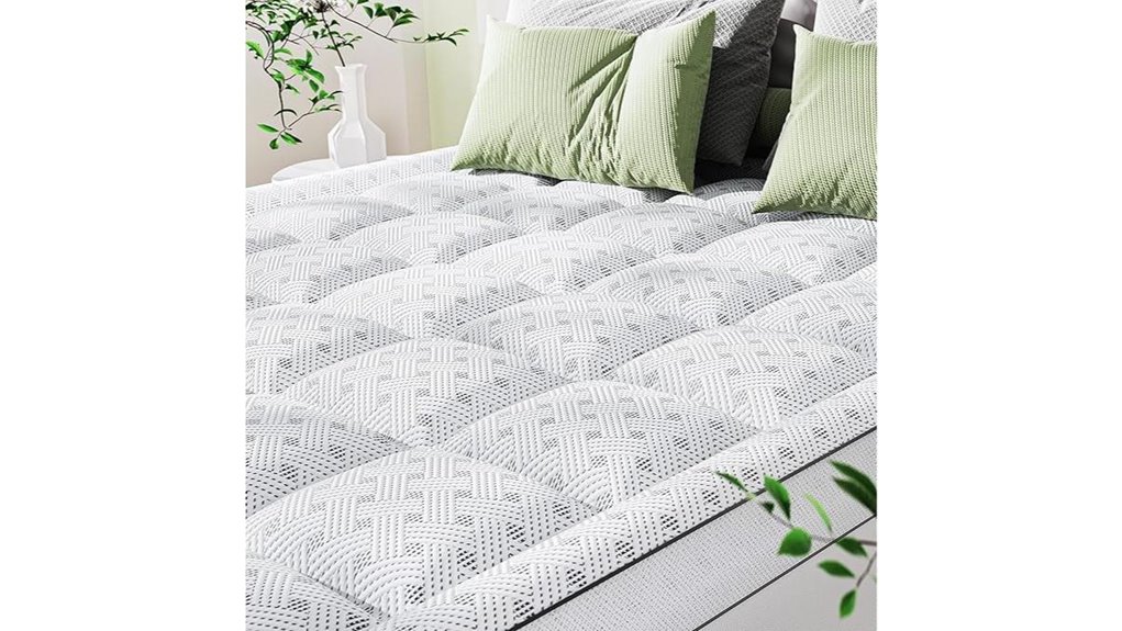 three inch queen mattress topper with bamboo cover