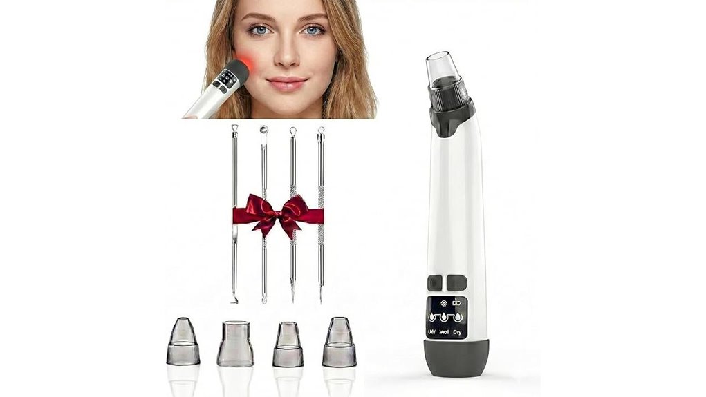 three level electric blackhead vacuum