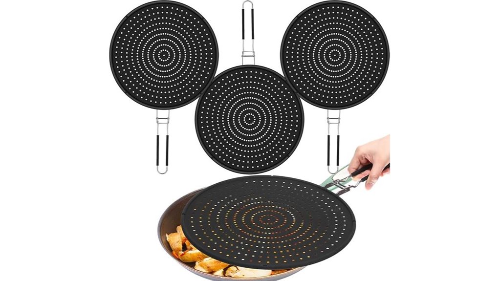 three pack silicone splatter screens