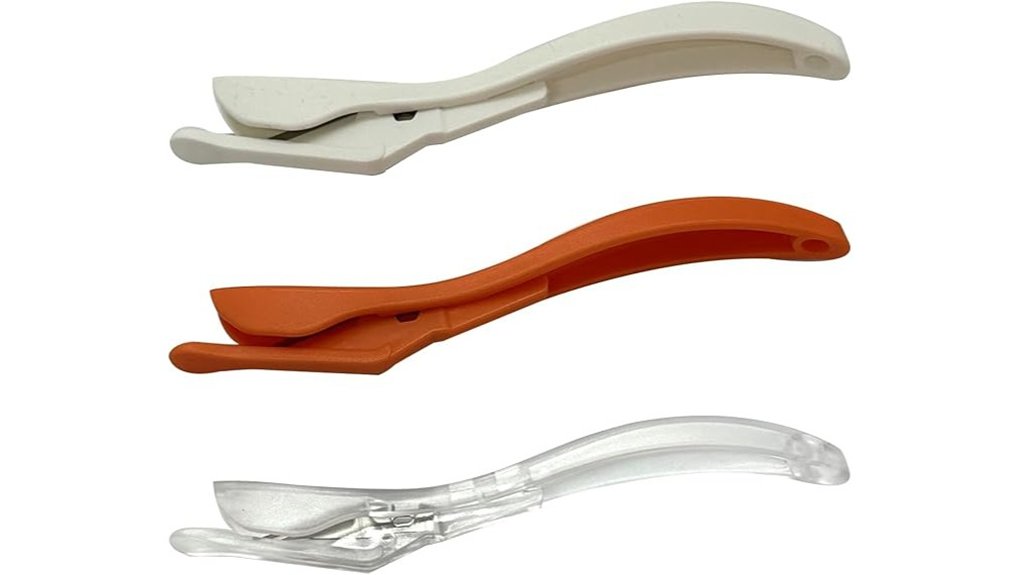 three piece handheld wrapping cutter