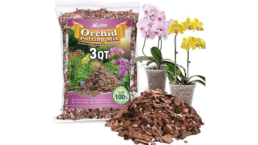three quart orchid bark potting