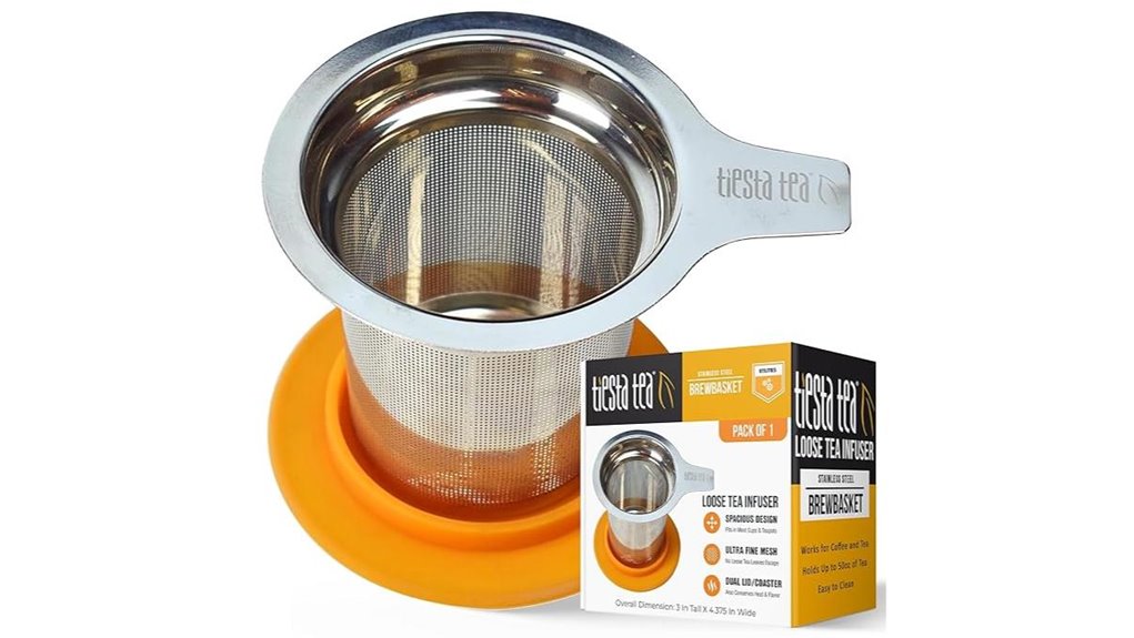 tiesta 5oz stainless steel infuser