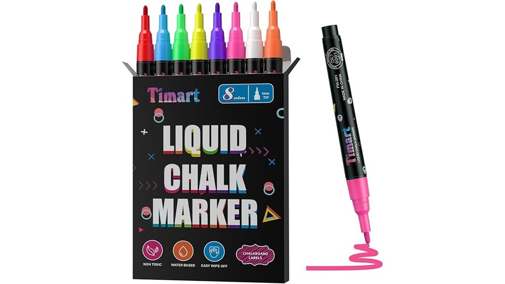 timart 8 pack 1mm chalk