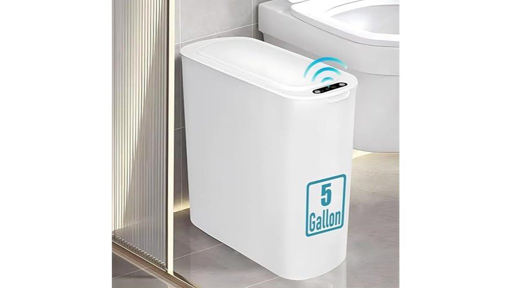 tipgo 5 gallon motion sensing trash can