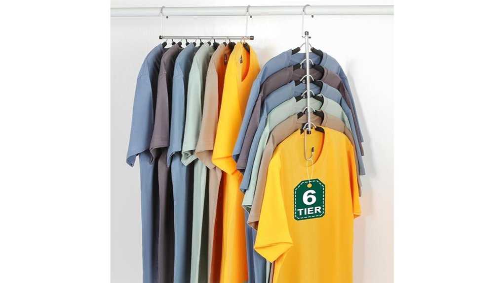 topia 6 tier padded hangers