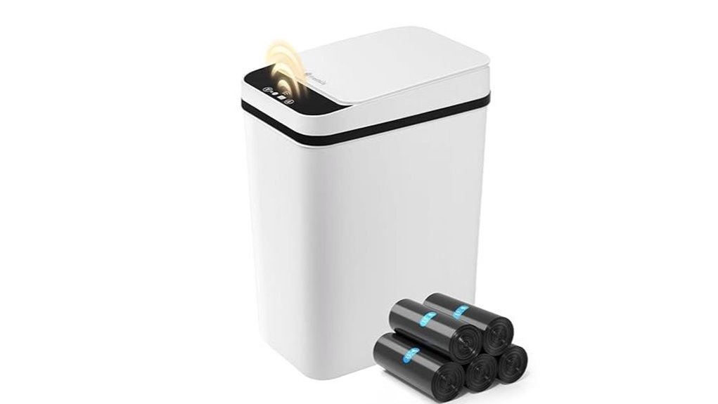 touchless 2 6 gallon trash can
