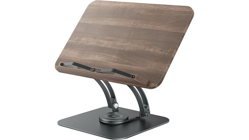tounee gray 360 book stand