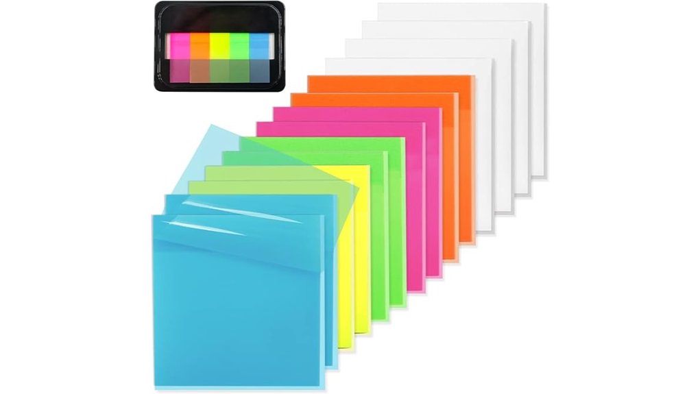 transparent 3x3 sticky notes