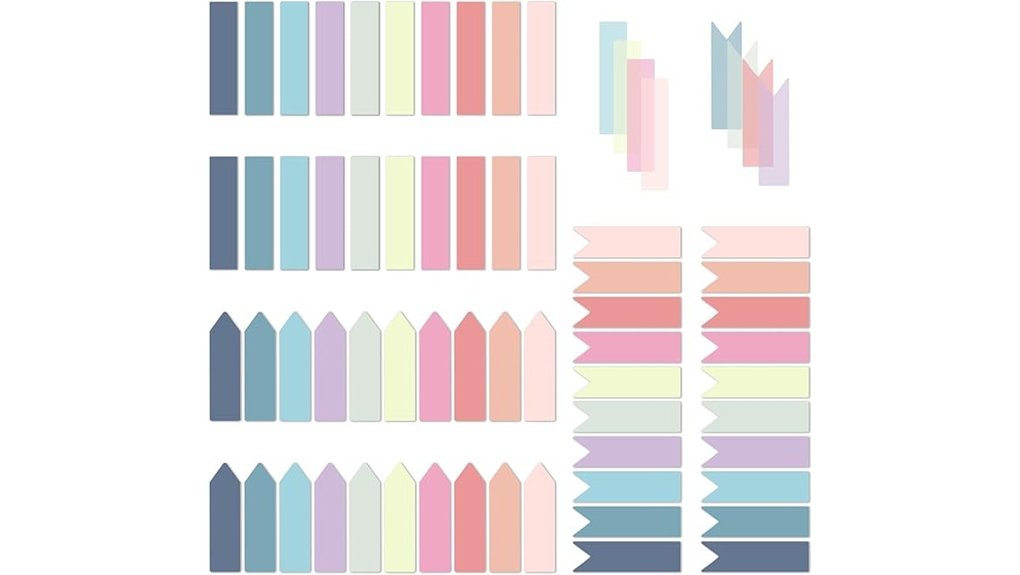 transparent sticky index tabs