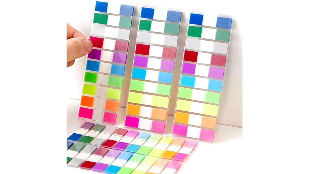 transparent sticky page dividers