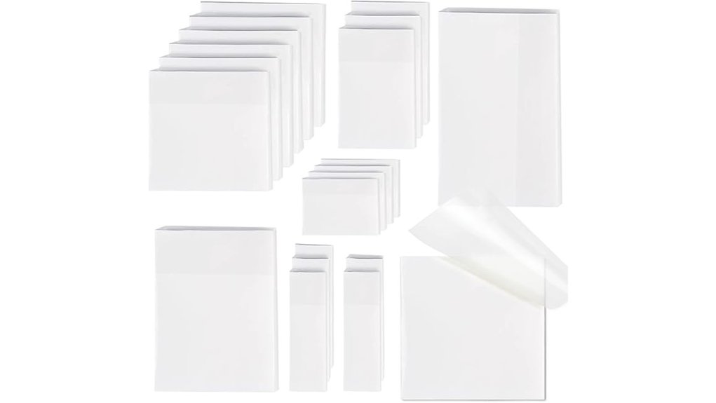 transparent waterproof six size sticky notes
