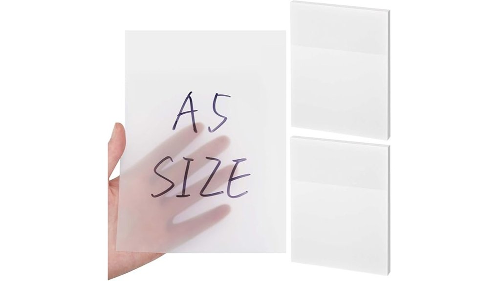 transparent waterproof sticky notes