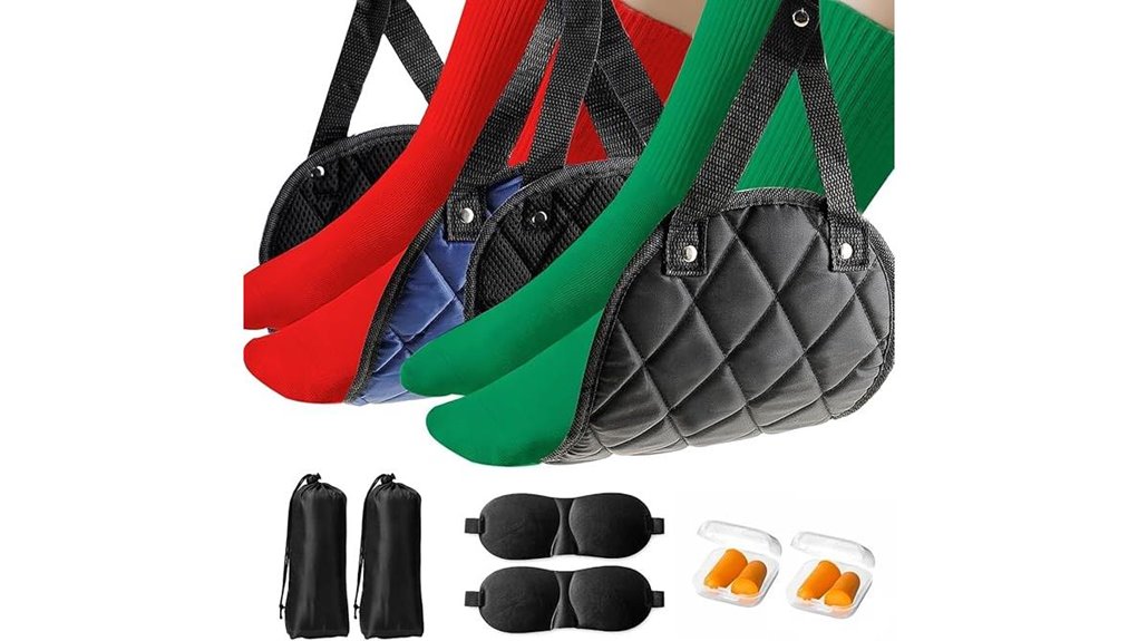 travel friendly airplane foot hammocks