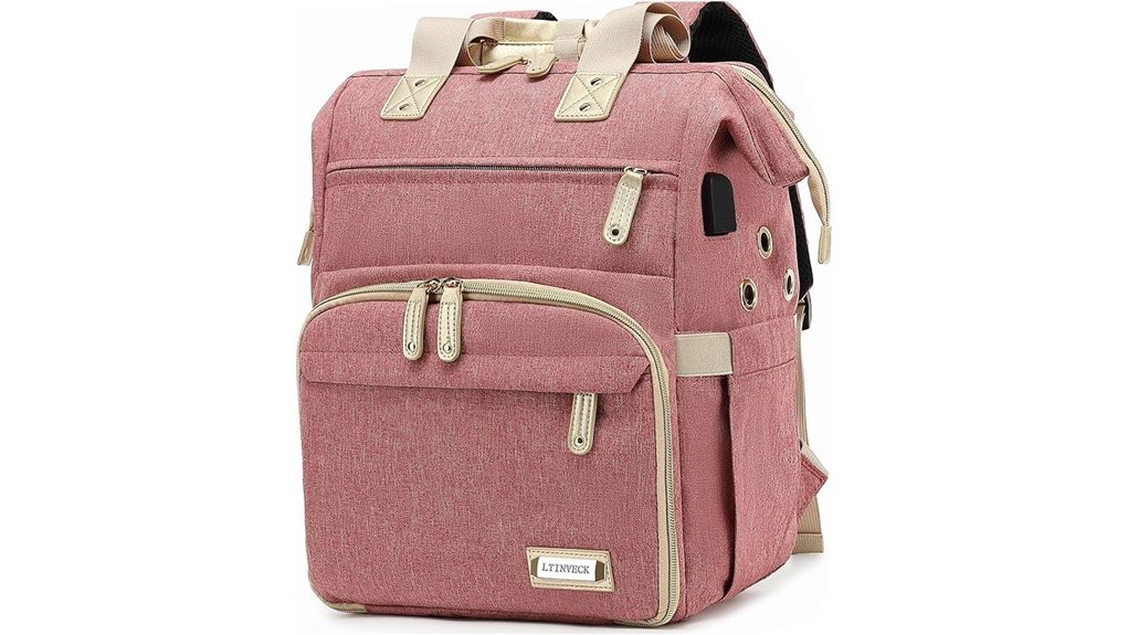travel friendly knitting backpack usb