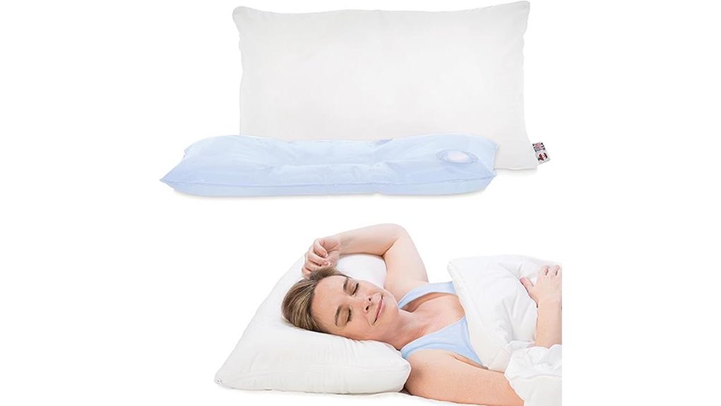 tri core adjustable water pillow