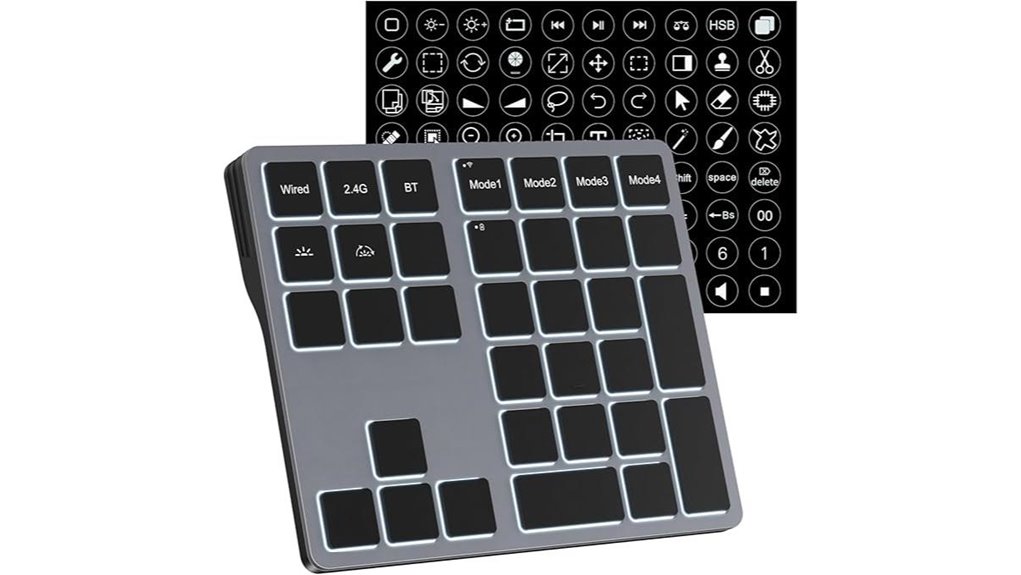 tri mode programmable bluetooth keyboard