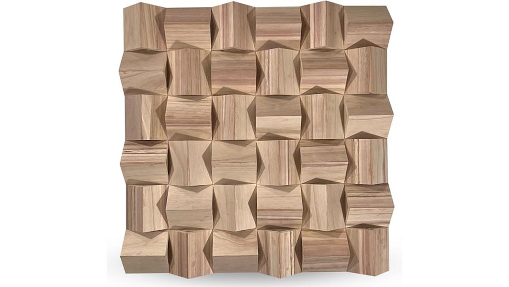 triangular wooden acoustic diffuser
