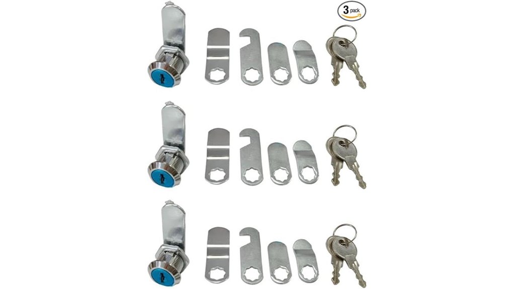 triple mailbox cam lever
