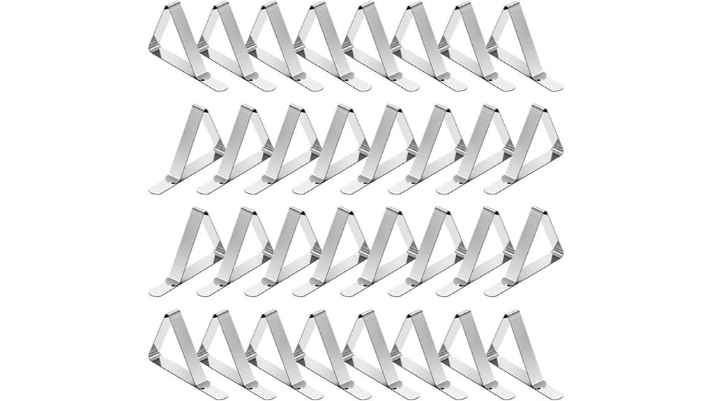 tripole 32 piece tablecloth clamps