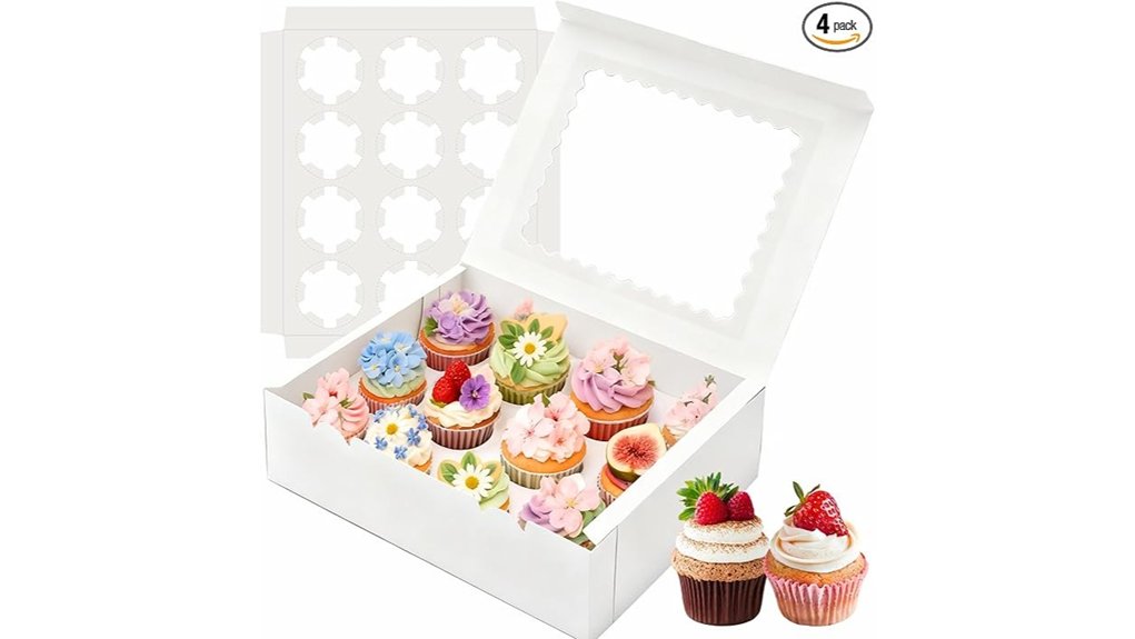 twelve count cupcake window box