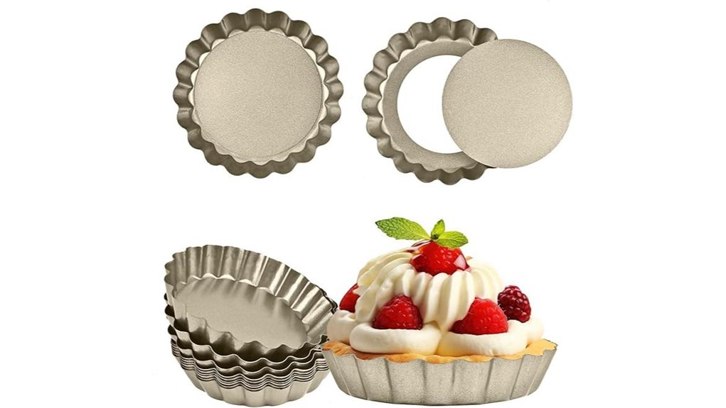 twelve mini 4 inch tart pans