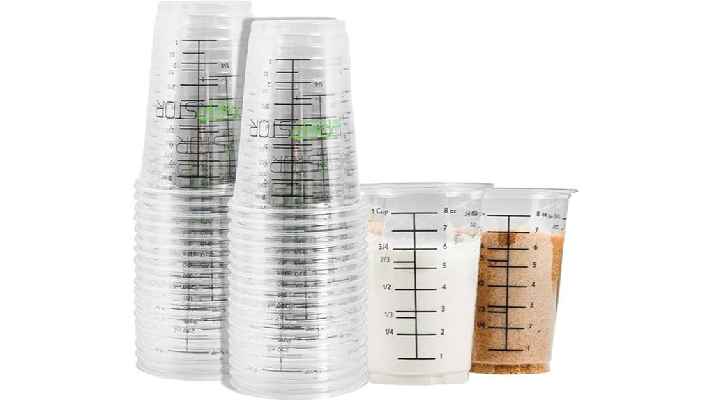twenty clear 8oz cups