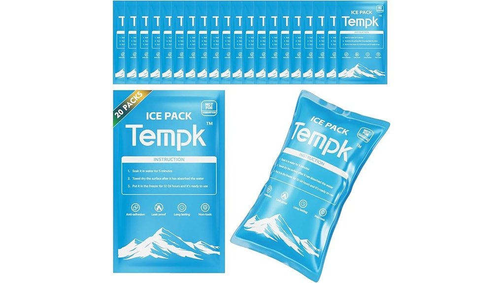 twenty dry ice packs