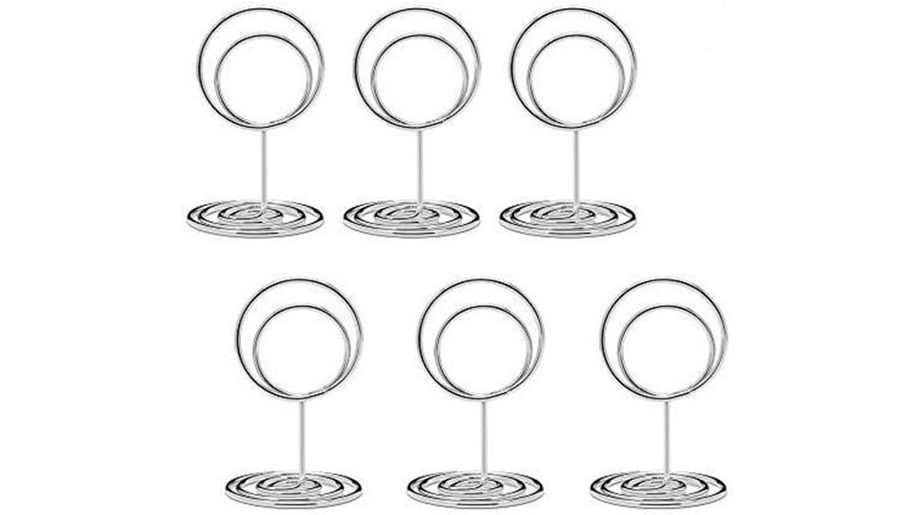 twenty mini silver holders