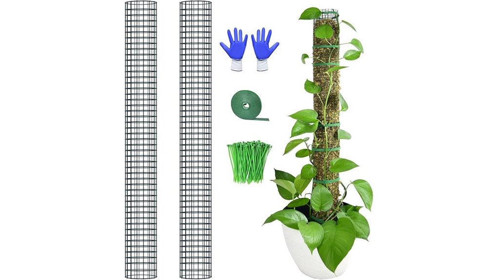 two 40 inch monstera poles