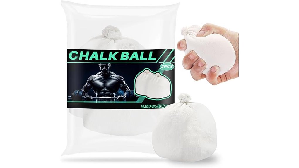 two gym chalk balls