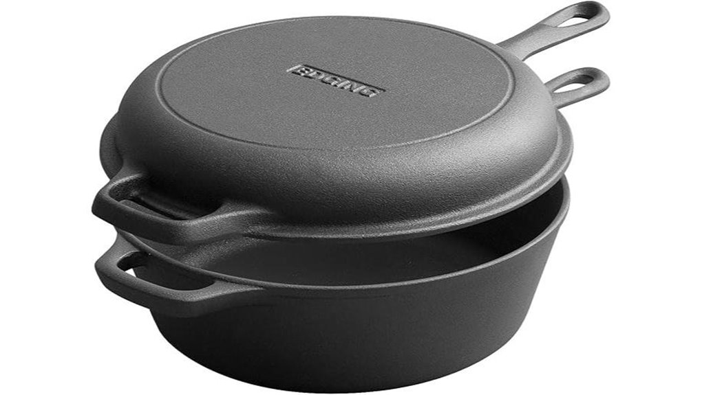 two in one cast iron set