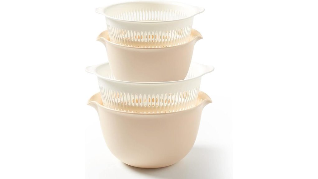 two in one colander set with bowl