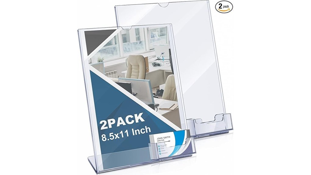 two pack acrylic flyer stand