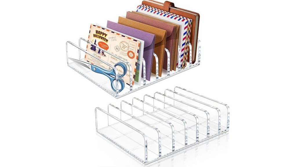 two pack acrylic organizer set