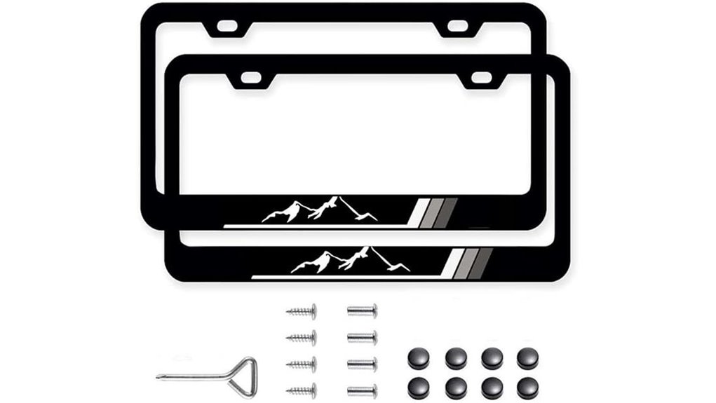 two pack aluminum frames for plates