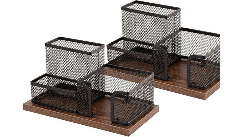 two pack antique wood mesh
