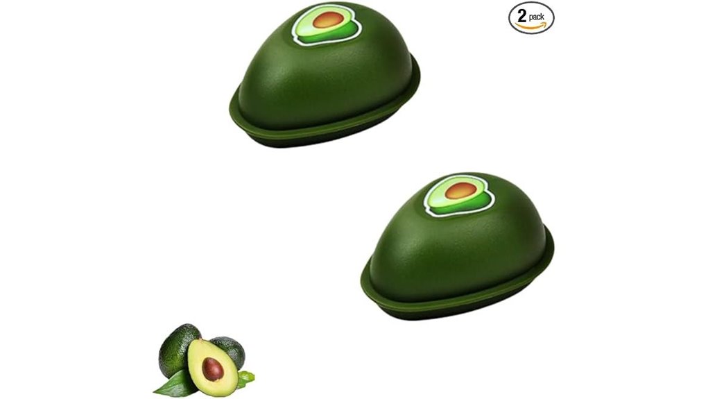two pack avocado storage containers