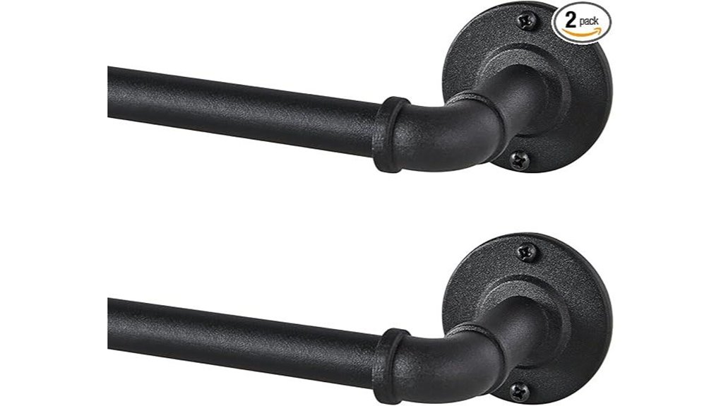 two pack blackout curtain rods