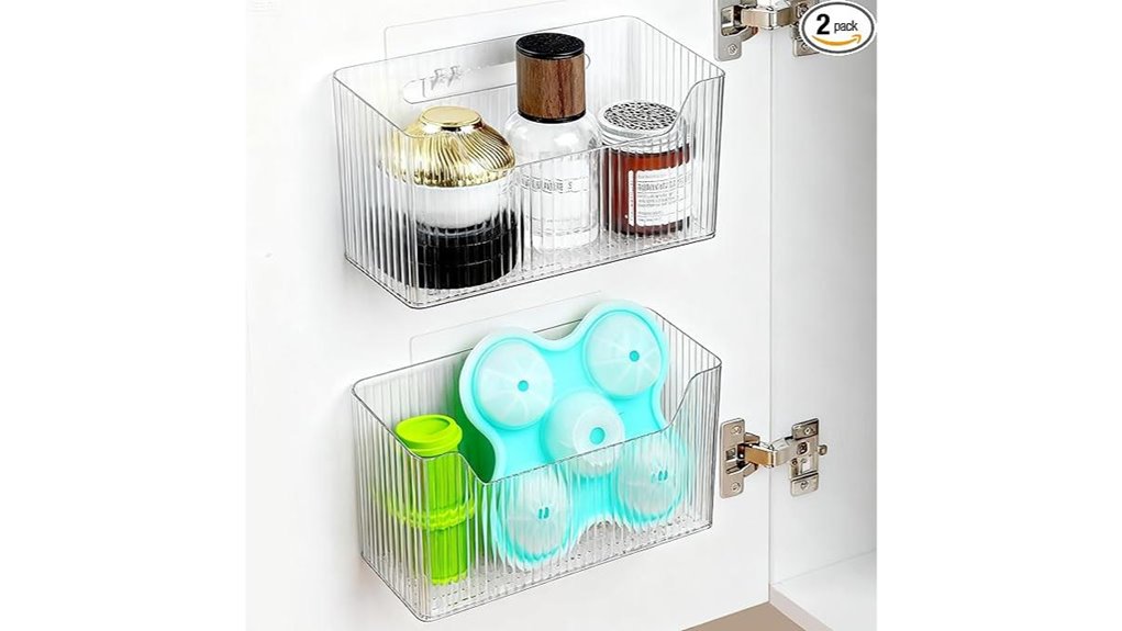 two pack cabinet door organizer