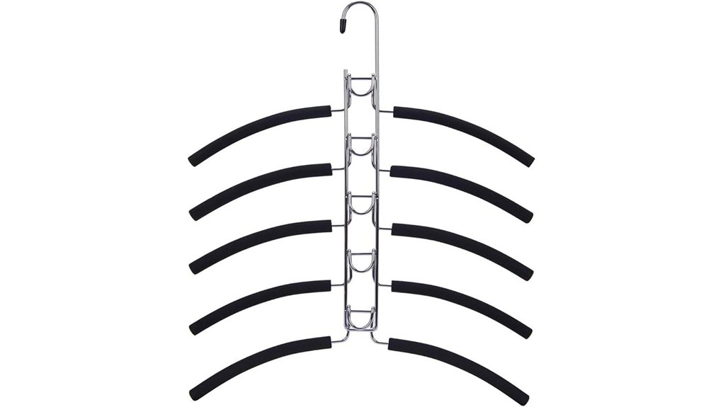 two pack dual layer sweater rack