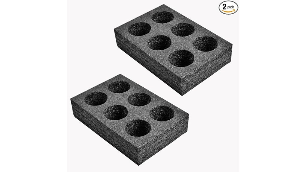 two pack foam holders six cup