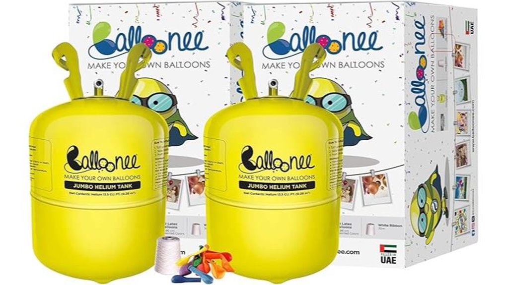 two pack jumbo helium kit