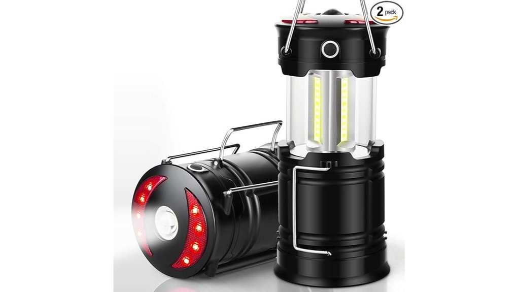 two pack usb lanterns with magnetic base