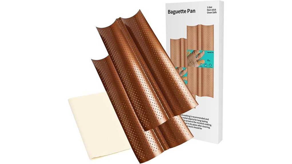 two piece baguette baking set