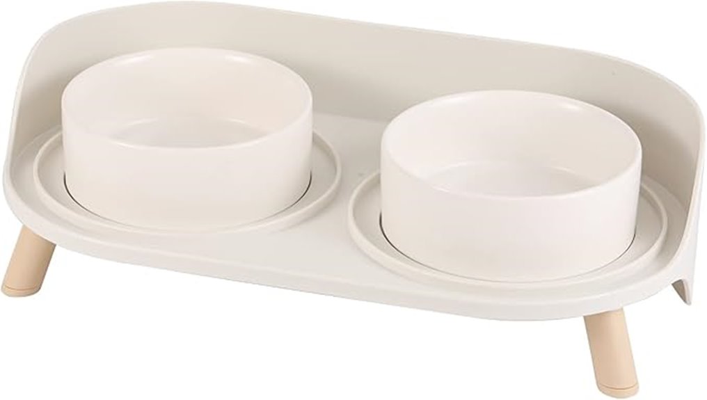 two piece ceramic pet bowls